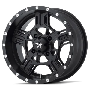 MSA Offroad Wheels – M32 AXE – Black – 15″x7″ 0mm – All weather Wheels – M32-05737